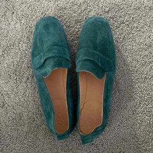 Green jcrew loafers